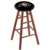 Holland Bar Stool Co. Oak Counter Stool, Medium Finish, Colorado Seat