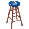 Holland Bar Stool Co. Oak Counter Stool, Medium Finish, Eastern Illinois Seat