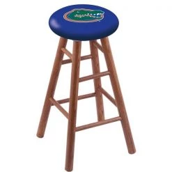 Holland Bar Stool Co. Oak Bar Stool, Medium Finish, Florida Seat