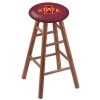 Holland Bar Stool Co. Oak Counter Stool, Medium Finish, Iowa State Seat