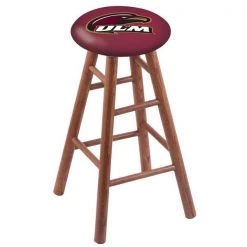 Holland Bar Stool Co. Oak Counter Stool, Medium Finish, Louisiana-Monroe Seat