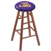 Holland Bar Stool Co. Oak Bar Stool, Medium Finish, Louisiana State Seat