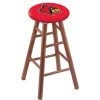 Holland Bar Stool Co. Oak Counter Stool, Medium Finish, Louisville Seat