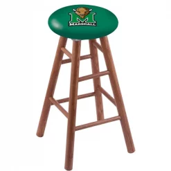 Holland Bar Stool Co. Oak Counter Stool, Medium Finish, Marshall Seat