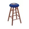 Holland Bar Stool Co. Oak Bar Stool, Medium Finish, New York Islanders Seat