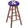 Holland Bar Stool Co. Oak Counter Stool, Medium Finish, Northwestern Seat
