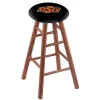 Holland Bar Stool Co. Oak Counter Stool, Medium Finish, Oklahoma State Seat