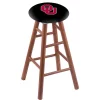 Holland Bar Stool Co. Oak Bar Stool, Medium Finish, Oklahoma Seat