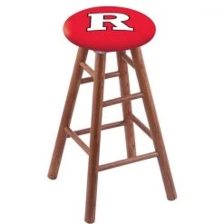 Holland Bar Stool Co. Oak Counter Stool, Medium Finish, Rutgers Seat