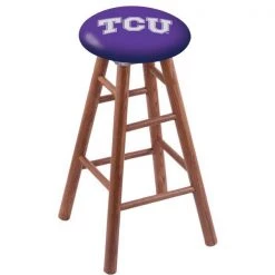 Holland Bar Stool Co. Oak Counter Stool, Medium Finish, TCU Seat
