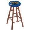 Holland Bar Stool Co. Oak Counter Stool, Medium Finish, Kentucky "Wildcat" Seat