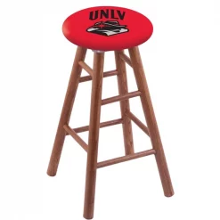 Holland Bar Stool Co. Oak Counter Stool, Medium Finish, UNLV Seat