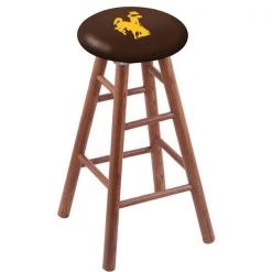 Holland Bar Stool Co. Oak Counter Stool, Medium Finish, Wyoming Seat