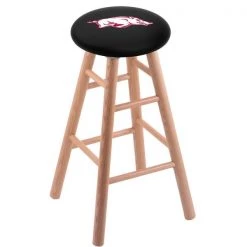 Holland Bar Stool Co. Oak Counter Stool, Natural Finish, Arkansas Seat