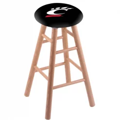 Holland Bar Stool Co. Oak Counter Stool, Natural Finish, Cincinnati Seat