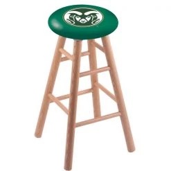 Holland Bar Stool Co. Oak Bar Stool, Natural Finish, Colorado State Seat