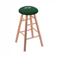 Holland Bar Stool Co. Oak Counter Stool, Natural Finish, Dallas Stars Seat