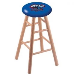 Holland Bar Stool Co. Oak Bar Stool, Natural Finish, DePaul Seat