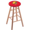 Holland Bar Stool Co. Oak Counter Stool, Natural Finish, Ferris State Seat
