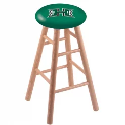 Holland Bar Stool Co. Oak Counter Stool, Natural Finish, Hawaii Seat