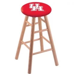 Holland Bar Stool Co. Oak Bar Stool, Natural Finish, Houston Seat