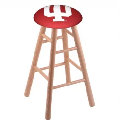 Holland Bar Stool Co. Oak Counter Stool, Natural Finish, Indiana Seat