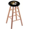 Holland Bar Stool Co. Oak Bar Stool, Natural Finish, Missouri Seat