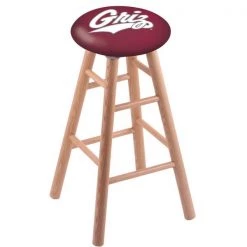 Holland Bar Stool Co. Oak Bar Stool, Natural Finish, Montana Seat