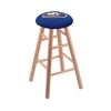 Holland Bar Stool Co. Oak Counter Stool, Natural Finish, New York Islanders Seat