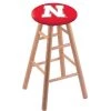 Holland Bar Stool Co. Oak Bar Stool, Natural Finish, Nebraska Seat