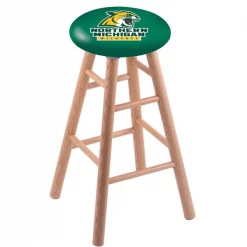 Holland Bar Stool Co. Oak Counter Stool, Natural Finish, Northern Michigan Seat