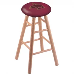 Holland Bar Stool Co. Oak Counter Stool, Natural Finish, Texas State Seat