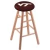 Holland Bar Stool Co. Oak Bar Stool, Natural Finish, Virginia Tech Seat