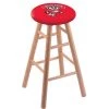 Holland Bar Stool Co. Oak Counter Stool, Natural Finish, Wisconsin "Badger" Seat