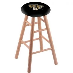 Holland Bar Stool Co. Oak Bar Stool, Natural Finish, Wake Forest Seat