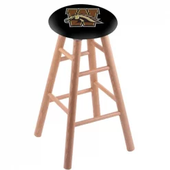 Holland Bar Stool Co. Oak Counter Stool, Natural Finish, Western Michigan Seat