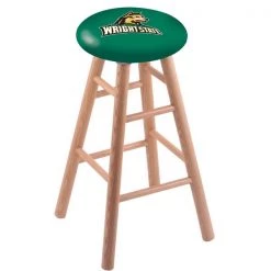 Holland Bar Stool Co. Oak Counter Stool, Natural Finish, Wright State Seat