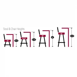 Holland Bar Stool Co. 25" Southern Miss Cushion Seat, 2-Ring Chrome Swivel Bar Stool -Kitchen & Dining Furniture Sales Store Holland20Bar20Stool20Co Stool CounterDiagram 42