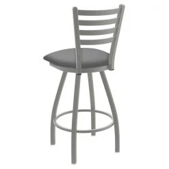 Holland Bar Stool Co. 30" Swivel Bar Stool, Nickel Finish, Canter Grey Seat -Kitchen & Dining Furniture Sales Store Holland20Bar20Stool20Co X410AN007 2