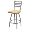 Holland Bar Stool Co. 30" Swivel Bar Stool, Nickel Finish, Nat Maple Seat -Kitchen & Dining Furniture Sales Store Holland20Bar20Stool20Co X410ANNatMpl