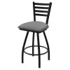 Holland Bar Stool Co. 30" Swivel Bar Stool, Black Wrinkle, Canter Grey Seat -Kitchen & Dining Furniture Sales Store Holland20Bar20Stool20Co X410BW007
