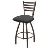 Holland Bar Stool Co. 30" Swivel Bar Stool, Brnz Finish, Canter Storm Seat