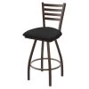Holland Bar Stool Co. 30" Swivel Bar Stool, Brnz Finish, Graph Coal Seat