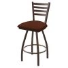 Holland Bar Stool Co. 30" Swivel Bar Stool, Brnz Finish, Rein Adobe Seat