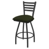 Holland Bar Stool Co. 30" Swivel Bar Stool, Pewter Finish, Canter Pine Seat
