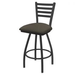 Holland Bar Stool Co. 30" Swivel Bar Stool, Pewter Finish, Graph Chalice Seat