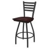 Holland Bar Stool Co. 30" Swivel Bar Stool, Pewter Finish, Dark Cherry Maple Seat -Kitchen & Dining Furniture Sales Store Holland20Bar20Stool20Co X410PWDCMpl