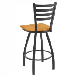Holland Bar Stool Co. 30" Swivel Bar Stool, Pewter Finish, Med Oak Seat -Kitchen & Dining Furniture Sales Store Holland20Bar20Stool20Co X410PWMedOak 2