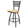 Holland Bar Stool Co. 30" Swivel Bar Stool, Pewter Finish, Nat Oak Seat -Kitchen & Dining Furniture Sales Store Holland20Bar20Stool20Co X410PWNatOak