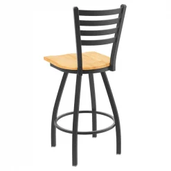 Holland Bar Stool Co. 30" Swivel Bar Stool, Pewter Finish, Nat Oak Seat -Kitchen & Dining Furniture Sales Store Holland20Bar20Stool20Co X410PWNatOak 2